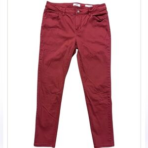 Kensie Efortless Ankle Mid Rise Cotton Jeans